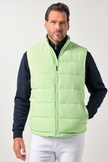 JP1880 845455 Gilet stretch matelassé Vert pistache - Vestes - Vestes Homme Grandes Tailles