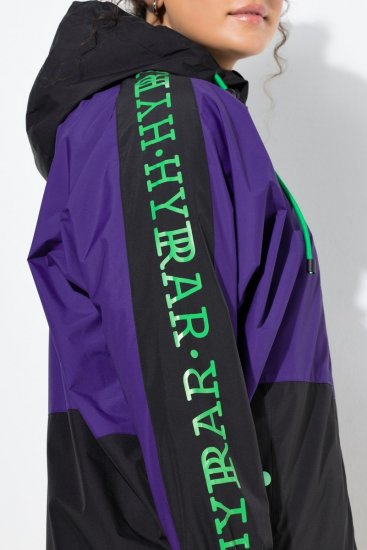 Ulla Popken 845648 Coupe-vent à manches chauve-souris Lilas - Vestes - Vestes femme grande taille