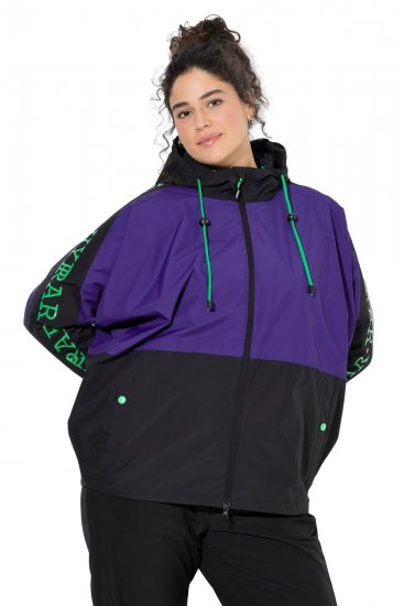 Ulla Popken 845648 Coupe-vent à manches chauve-souris Lilas - Vestes - Vestes femme grande taille