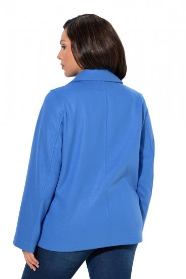 Ulla Popken 846021 Manteau en polaire Bleu - Manteaux - Manteaux femme grande taille