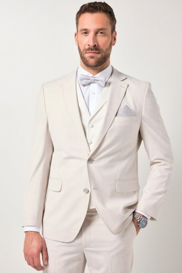 JP1880 846048 Gilet de mariage Blanc cassé - Costumes - Costumes grandes tailles 