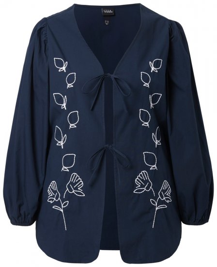 Ulla Popken 846197 Veste Bleu marine - Vestes - Vestes femme grande taille