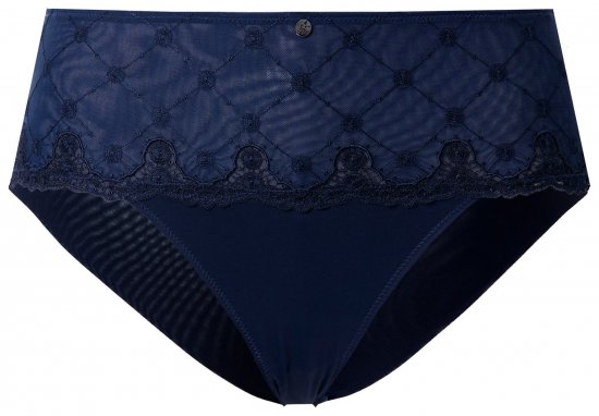 Ulla Popken 846235 Shorties en dentelle Bleu marine - Culottes - 