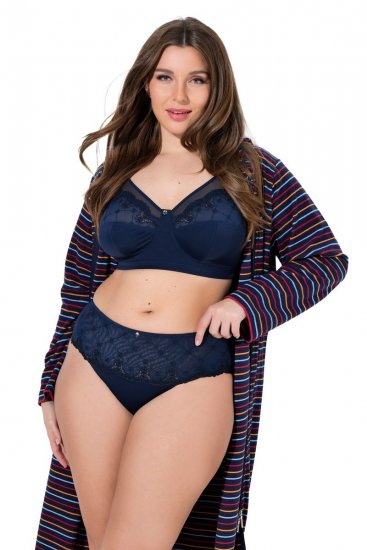 Ulla Popken 846235 Shorties en dentelle Bleu marine - Culottes - 
