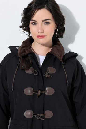 Ulla Popken 846278 Manteau softshell Noir - Manteaux - Manteaux femme grande taille