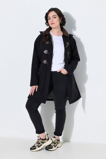 Ulla Popken 846278 Manteau softshell Noir - Manteaux - Manteaux femme grande taille