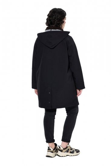 Ulla Popken 846278 Manteau softshell Noir - Manteaux - Manteaux femme grande taille