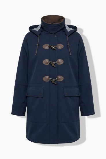 Ulla Popken 846278 Manteau softshell Bleu marine - Manteaux - Manteaux femme grande taille