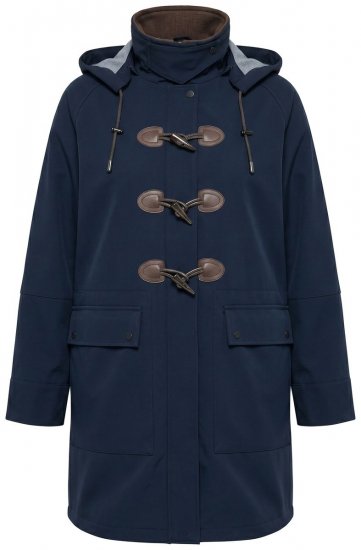 Ulla Popken 846278 Manteau softshell Bleu marine - Manteaux - Manteaux femme grande taille