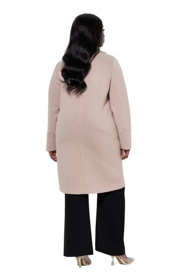 Ulla Popken 846929 Manteau Beige - Manteaux - Manteaux femme grande taille