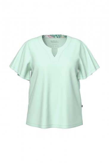 Ulla Popken 846971 Pyjama à motifs Vert clair - Pyjamas/vêtements de détente - 