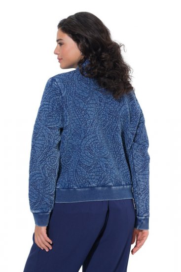 Ulla Popken 847035 Veste matelassée Bleu denim - Vestes - Vestes femme grande taille