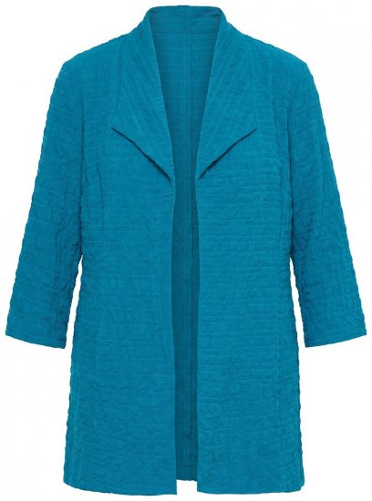 Ulla Popken 847042 Manteau en laine Pétrole - Vestes - Vestes femme grande taille