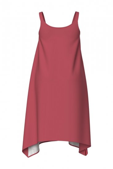 Ulla Popken 847481 Robe imprimée Rouge - Robes mini - Robes courtes grande taille