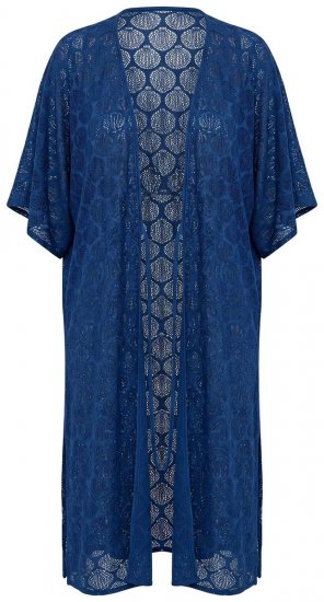 Ulla Popken 847654 Robe imprimée Bleu marine - Caftans - 