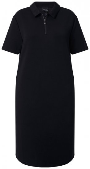 Ulla Popken 848105 Robe sweat Noir - Robes - Robes pour toutes les tailles