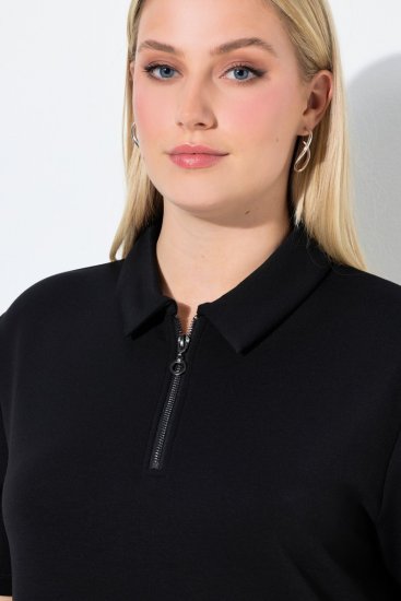 Ulla Popken 848105 Robe sweat Noir - Robes - Robes pour toutes les tailles
