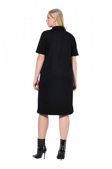 Ulla Popken 848105 Robe sweat Noir - Robes - Robes pour toutes les tailles