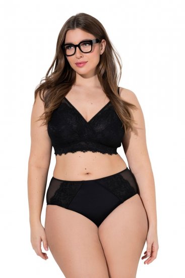 Ulla Popken 848693 Boxers en dentelle Noir - Culottes - 
