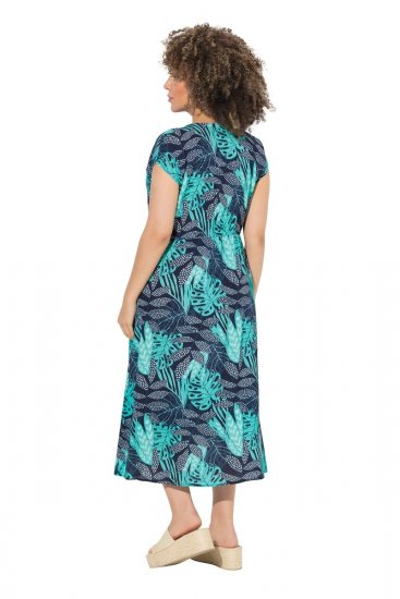 Ulla Popken 848696 Robe imprimée Bleu marine - Robes d'été - Robes d'été grande taille