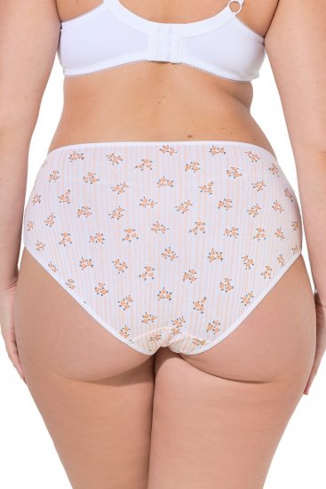 Ulla Popken 849098 Culottes à fleurs lot de 6 Orange - Culottes - 