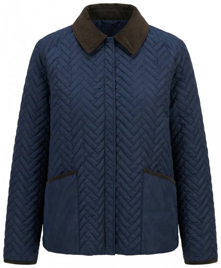 Ulla Popken 849111 Veste matelassée Bleu marine - Vestes - Vestes femme grande taille