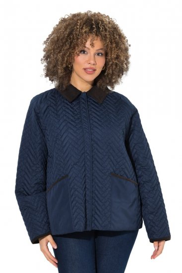 Ulla Popken 849111 Veste matelassée Bleu marine - Vestes - Vestes femme grande taille