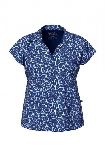 Ulla Popken 849144 Pyjama à imprimé animal Bleu marine - Pyjamas/vêtements de détente - 