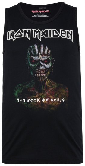 JP1880 849285 Iron Maiden The Book of Souls Débardeur Noir - T-shirts de groupes - T-shirts de groupes grande taille