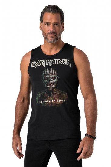 JP1880 849285 Iron Maiden The Book of Souls Débardeur Noir - T-shirts de groupes - T-shirts de groupes grande taille