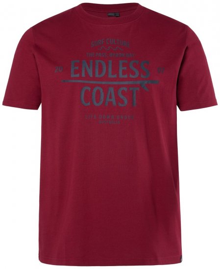Men+ 448 T-shirt Endless Coast Brun cuivré - T-shirts - T-shirts Homme Grande Taille