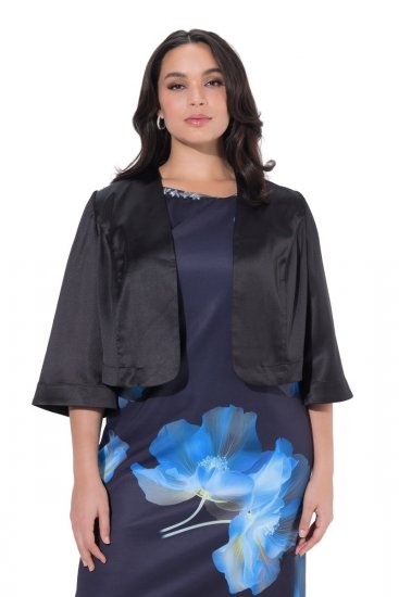 Ulla Popken 849457 Boléro Noir - Vestes - Vestes femme grande taille