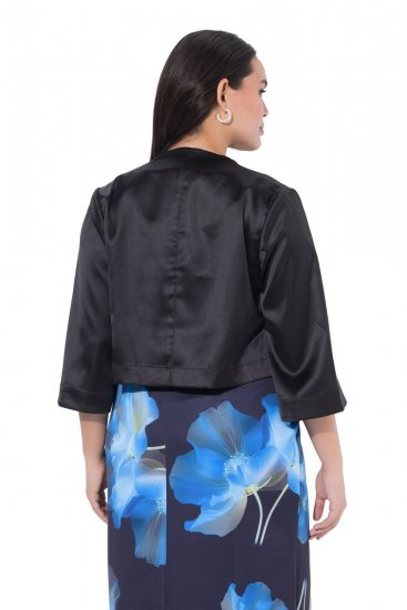 Ulla Popken 849457 Boléro Noir - Vestes - Vestes femme grande taille