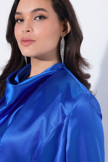 Ulla Popken 849457 Boléro Bleu roi - Vestes - Vestes femme grande taille