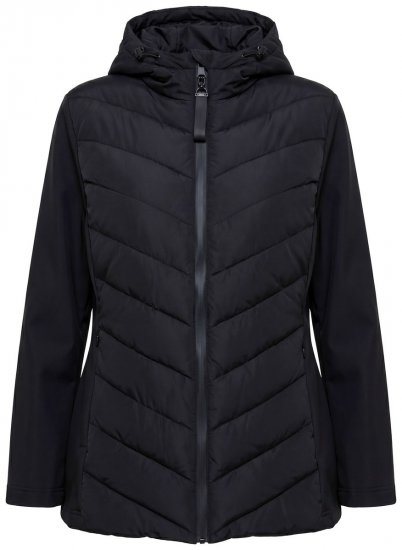 Ulla Popken 849472 Veste matelassée Noir - Vestes - Vestes femme grande taille