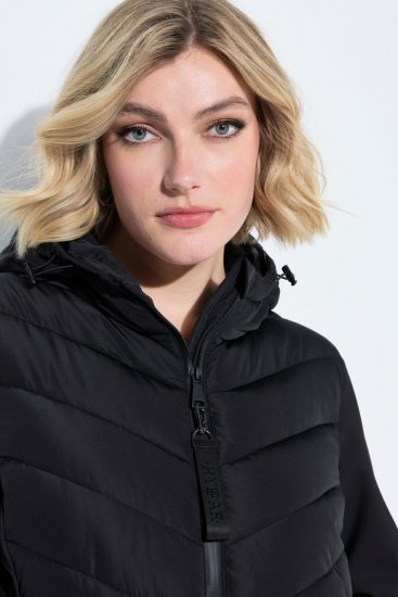 Ulla Popken 849472 Veste matelassée Noir - Vestes - Vestes femme grande taille