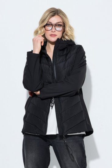 Ulla Popken 849472 Veste matelassée Noir - Vestes - Vestes femme grande taille