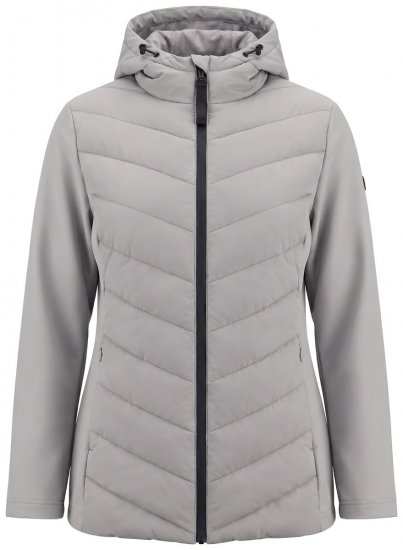 Ulla Popken 849472 Veste matelassée Gris - Vestes - Vestes femme grande taille