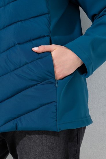 Ulla Popken 849472 Veste matelassée Pétrole - Vestes - Vestes femme grande taille