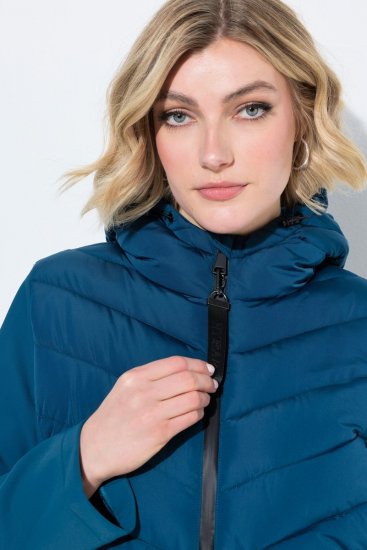 Ulla Popken 849472 Veste matelassée Pétrole - Vestes - Vestes femme grande taille