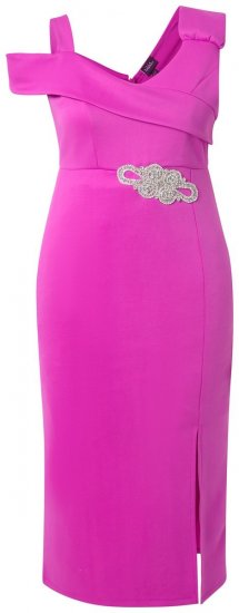 Ulla Popken 849508 Robe de soirée Lilas - Robes de soirée - Robes de soirée grande taille