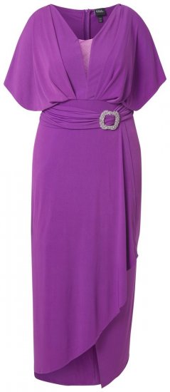 Ulla Popken 849533 Robe de soirée Rouge baie - Robes de soirée - Robes de soirée grande taille