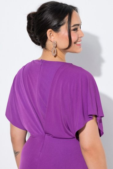 Ulla Popken 849533 Robe de soirée Rouge baie - Robes de soirée - Robes de soirée grande taille