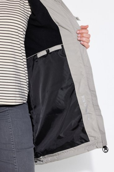 Ulla Popken 849552 Manteau matelassé Gris - Manteaux - Manteaux femme grande taille