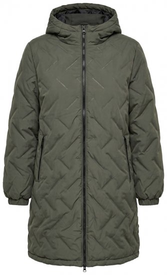 Ulla Popken 849552 Manteau matelassé Vert olive - Manteaux - Manteaux femme grande taille
