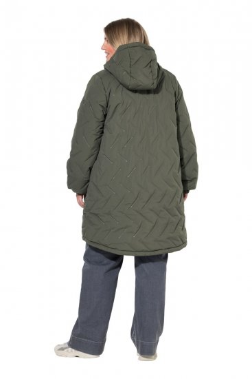 Ulla Popken 849552 Manteau matelassé Vert olive - Manteaux - Manteaux femme grande taille