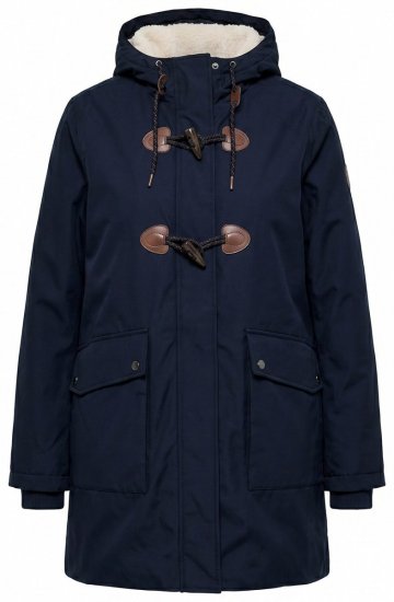 Ulla Popken 849619 Veste HYPRAR imperméable doublée teddy Bleu marine - Vestes - Vestes femme grande taille