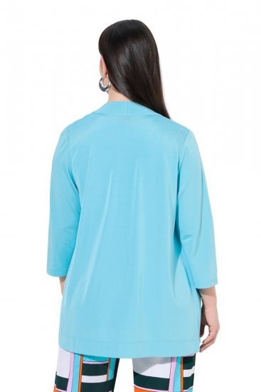 Ulla Popken 849620 Veste Bleu - Vestes - Vestes femme grande taille