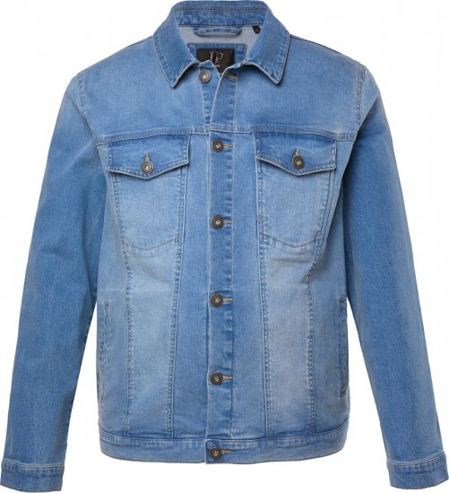JP1880 849703 Veste en jean à nombreuses poches Bleu indigo - Vestes - Vestes Homme Grandes Tailles