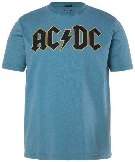 JP1880 849790 AC/DC Classic Logo T-shirt Bleu turquoise - T-shirts de groupes - T-shirts de groupes grande taille